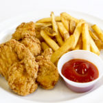 chicken finger platter with fries
