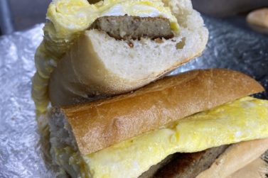 scrapple breakfast sandwich